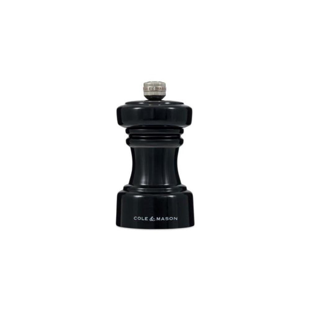 HOXTON PEPPER MILL 10.4CM, BLACK GLOSS, Cole and Mason