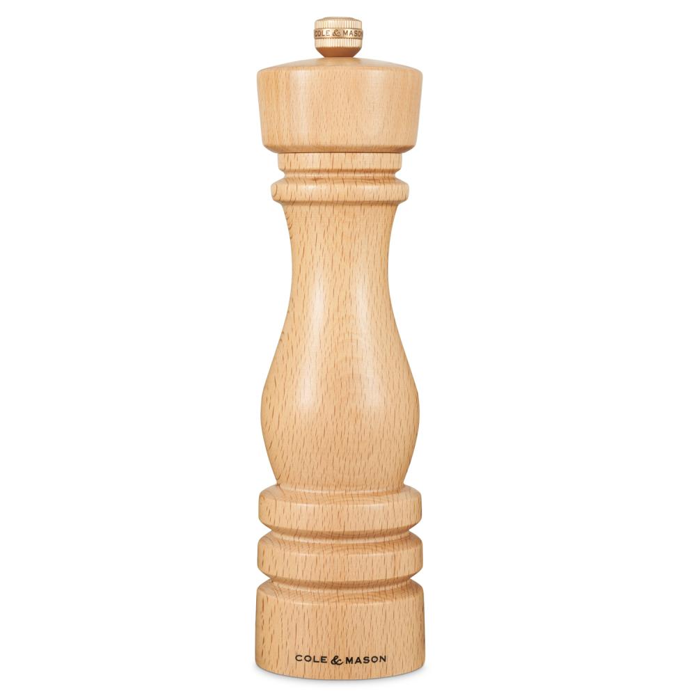 LONDON PEPPER MILL 22CM, NATURAL BEECH, Cole and Mason