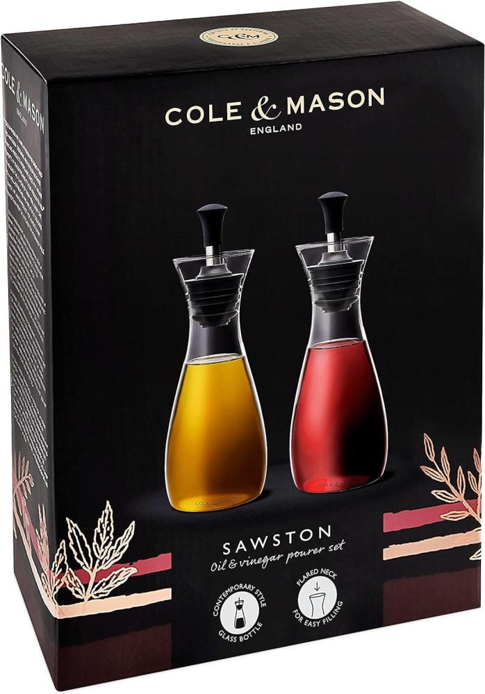 OIL AND VINEGAR FLOW CONTROL SET, 2PCS, H21CM, GLASS, Cole and Mason