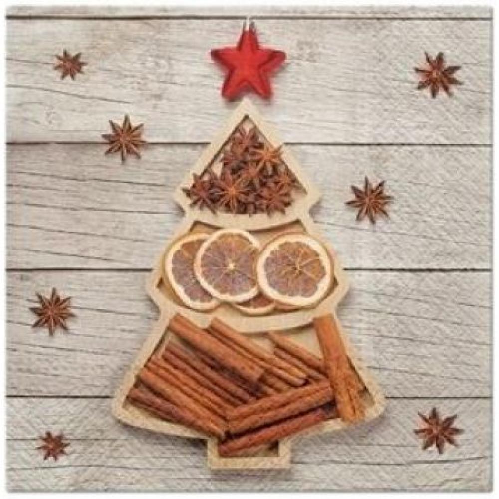 SALVETES 33X33CM SPICES TREE, Paw Decor Collection