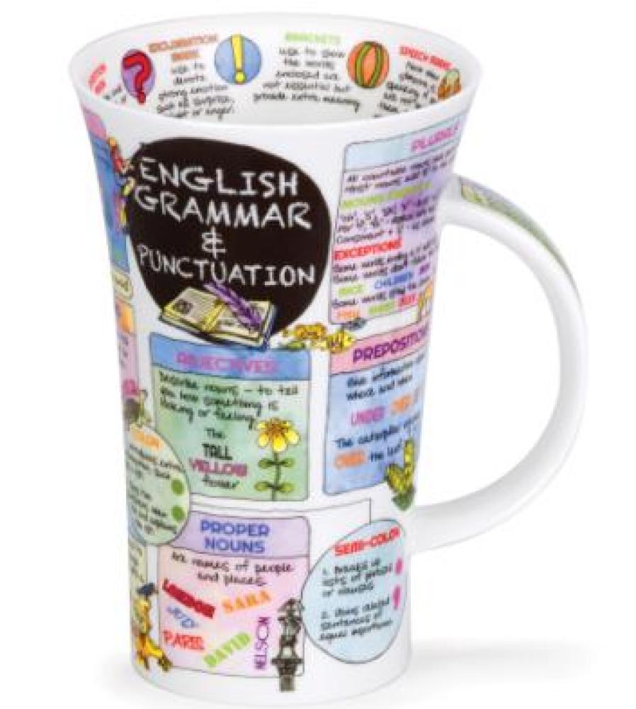 GLENCOE MUG 500ML ENGLISH GRAMMAR, Dunoon