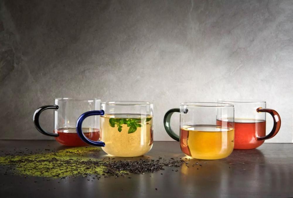 COPPA MUG 400ML, WITH BROWN HANDLE, BOROSILICATE GLASS, ASA Selection