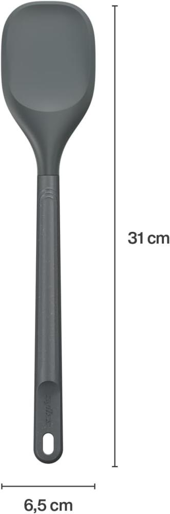 ZYLISS SPOONTULA L 31CM, GREY, WHEATSTRAW PLASTIC, NYLON,  SILICONE, Zyliss