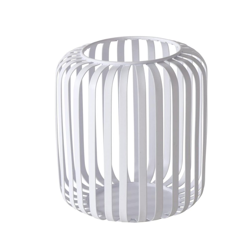VIKI WINDLIGHT LANTERN H15CM, WHITE, IRON, Boltze