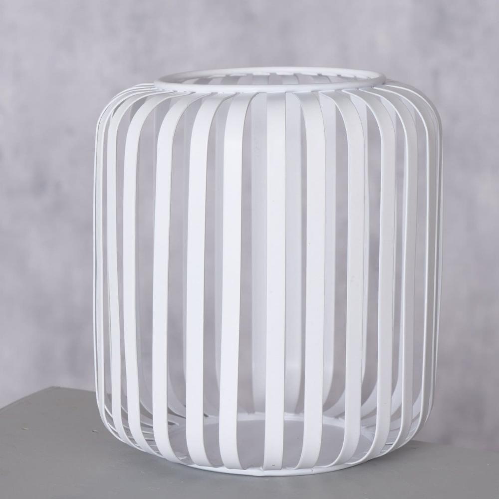 VIKI WINDLIGHT LANTERN H15CM, WHITE, IRON, Boltze