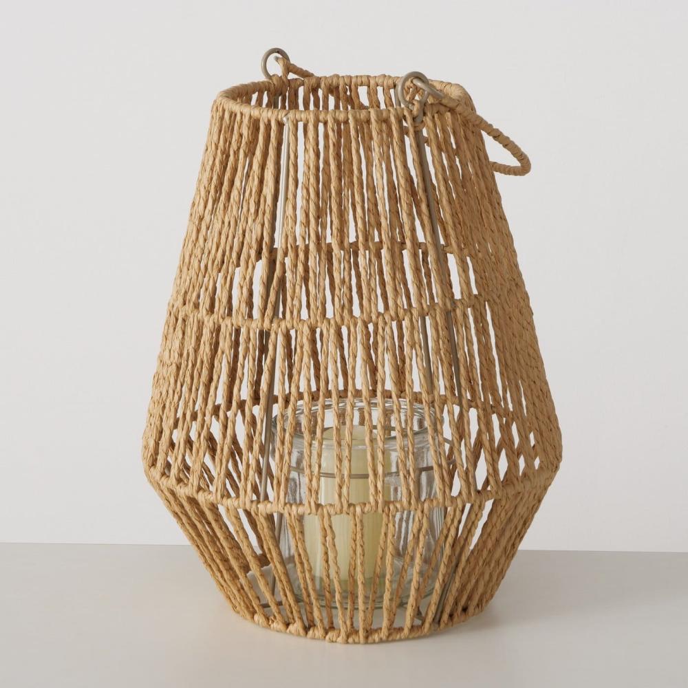 SEVERES SVEČTURIS LATERNA H30CM, BRŪNS, STIKLS/METĀLS, Boltze
