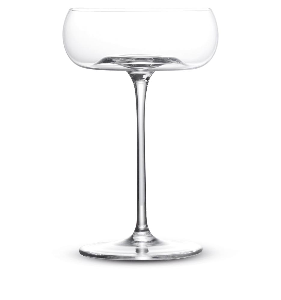 GRAND CRU ŠAMPANIEŠA GLĀZES 220ML, KOMPL. 2GAB., UZ KĀJIŅAS, KRISTĀLS, Pozzi Milano