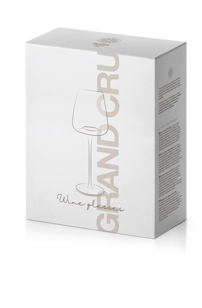 GRAND CRU WINE GLASSES 660ML, SET 2GAB, ON LEG, CRYSTAL, Pozzi Milano
