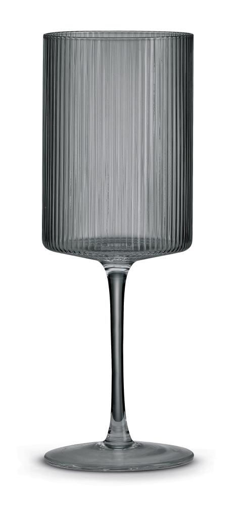 MODERN CLASSIC WINE GLASSES 520ML, SET 2GAB., ON LEG, GREY, GLASS, Pozzi Milano
