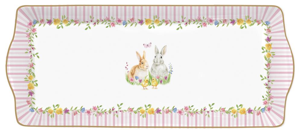 HAPPY EASTER SERVING PLATE 35X15CM, PORCELAIN, Easy Life