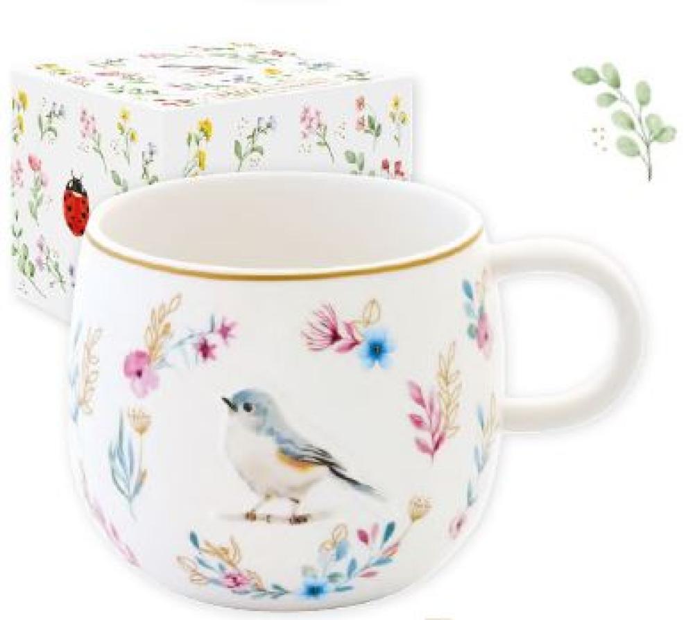 FANCY GARDEN MUG 400ML, 4 DESIGNS, PORCELAIN, Easy Life