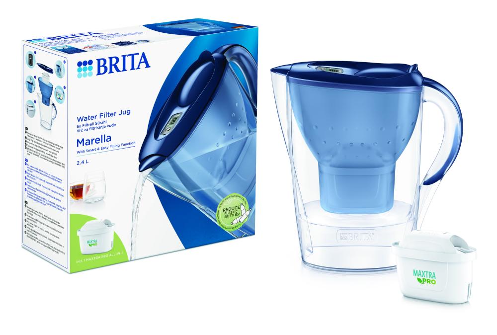 BRITA filtration jug MARELLA 2,4l. MXpro blue, BRITA
