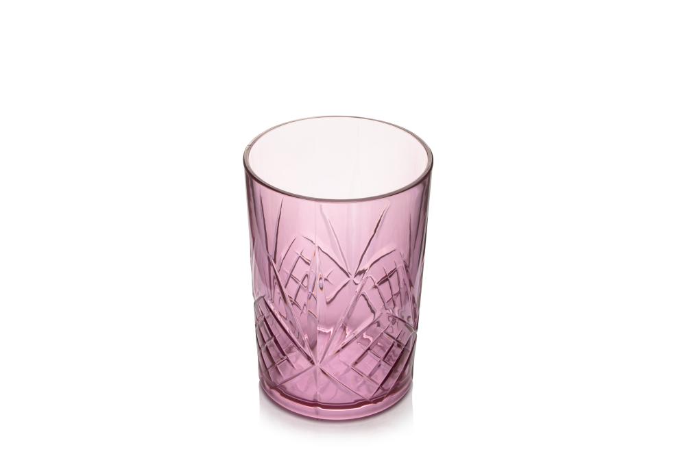 CHARISMA GLASS 410ML, PLUM PINK, ACRYLIC, DEPA