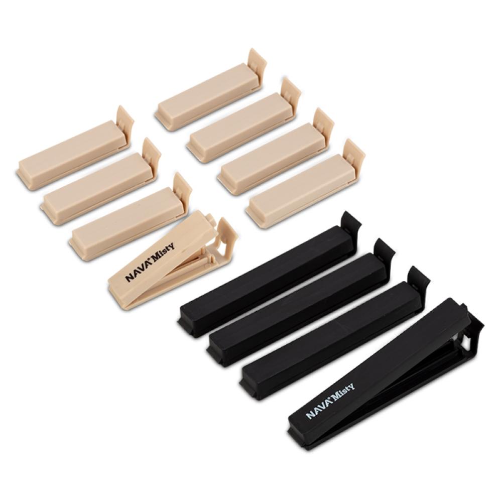 MISTY CLIPS FOR FOOD PACKAGING, COMPANY. 12GAB, PLASTIC, Nava