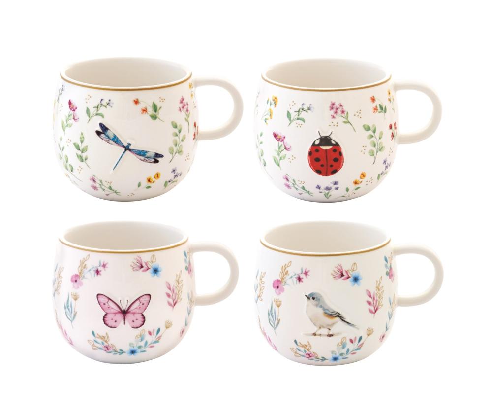 FANCY GARDEN MUG 400ML, 4 DESIGNS, PORCELAIN, Easy Life
