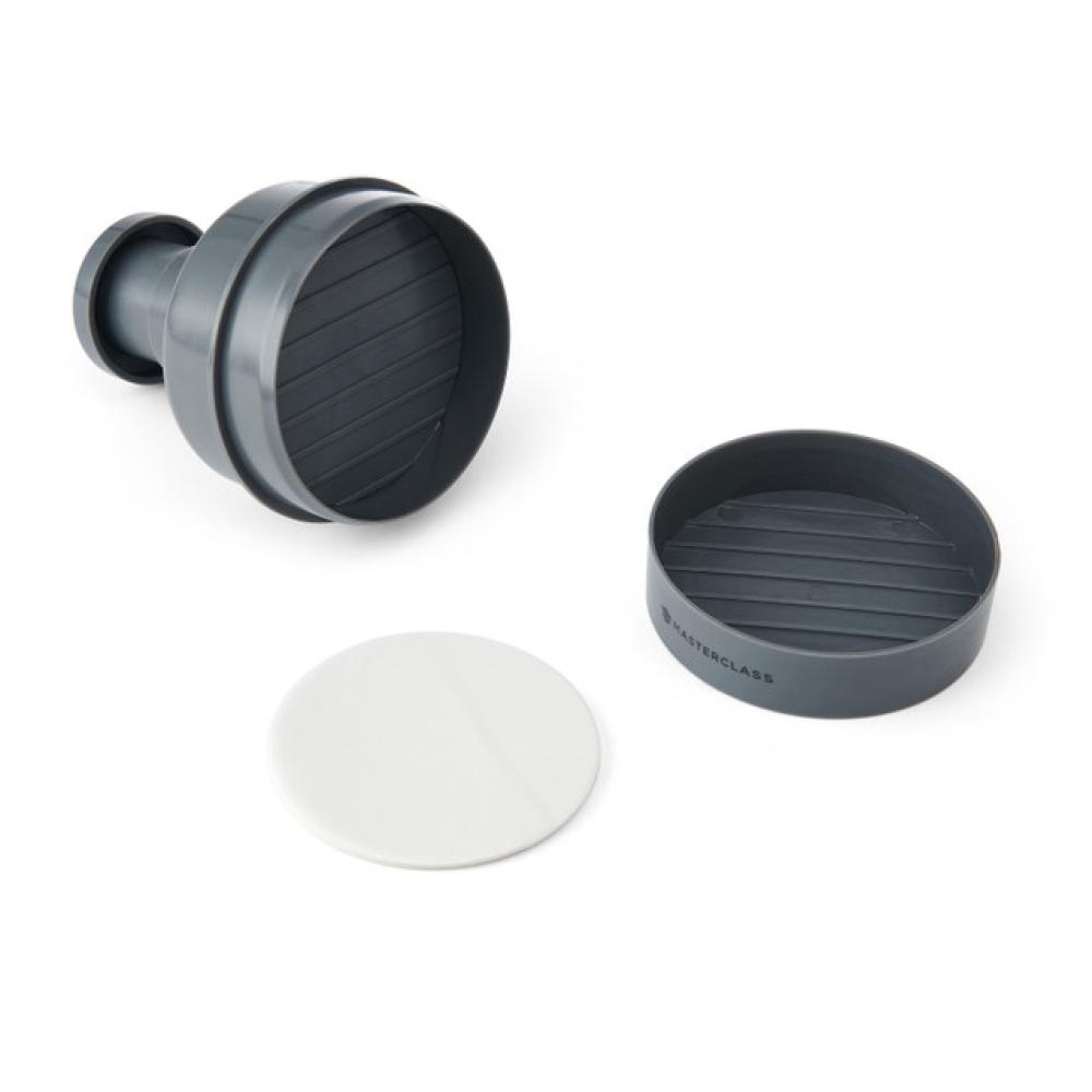 MASTERCLASS SET HAMBURGER MAKER D9.6CM, WAX DISCS, PLASTIC, Masterclass