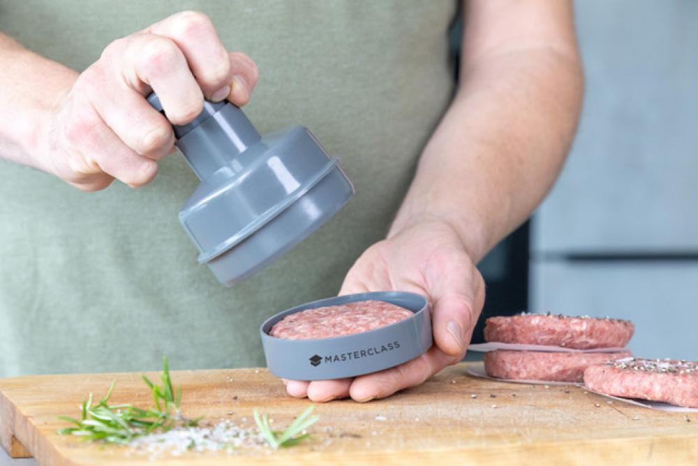MASTERCLASS SET HAMBURGER MAKER D9.6CM, WAX DISCS, PLASTIC, Masterclass