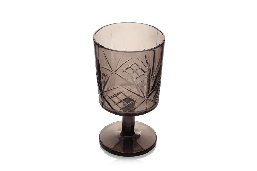 CHARISMA GLASS OF WINE 340MLML, GRAY TRANSPARENT, ACRYLIC, DEPA