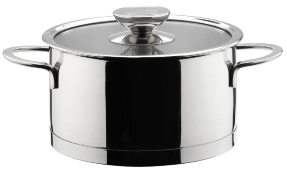MILLESIMA EDITION 100 4-PIECE COOKWARE SET. DEEP CASSEROLE WITH GLASS LID 16/20/24CM, SAUCEPAN 16CM, ST.ST., GLASS, Berndes