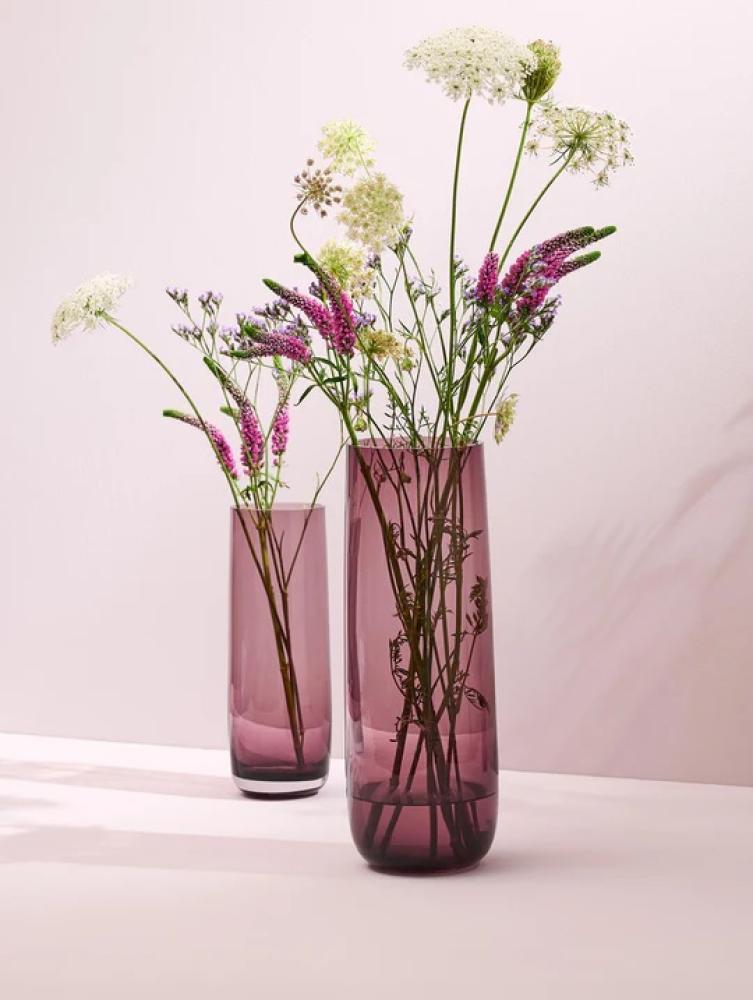 AYAN VASE D8CM, H22CM, PURPLE, GLASS, ASA Selection