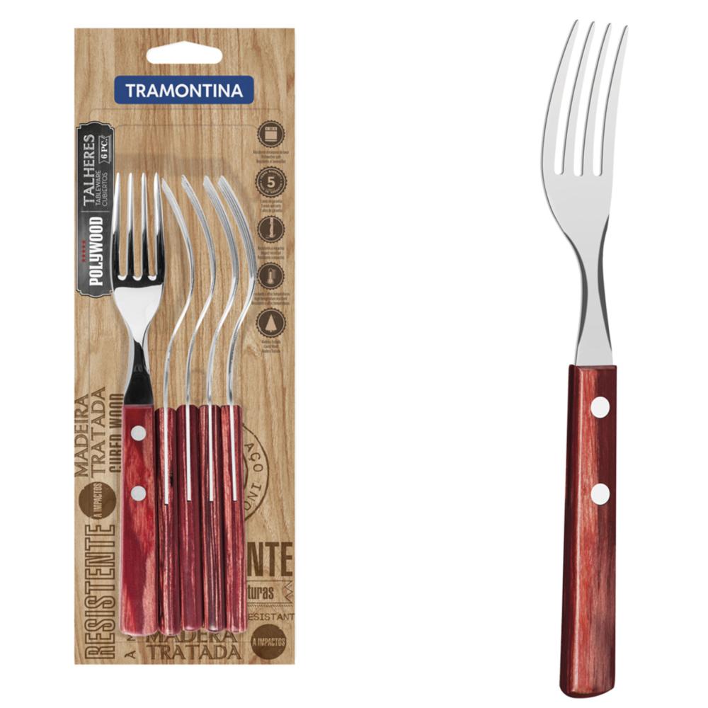 POLYWOOD praekahvel 6tk, punane, Tramontina