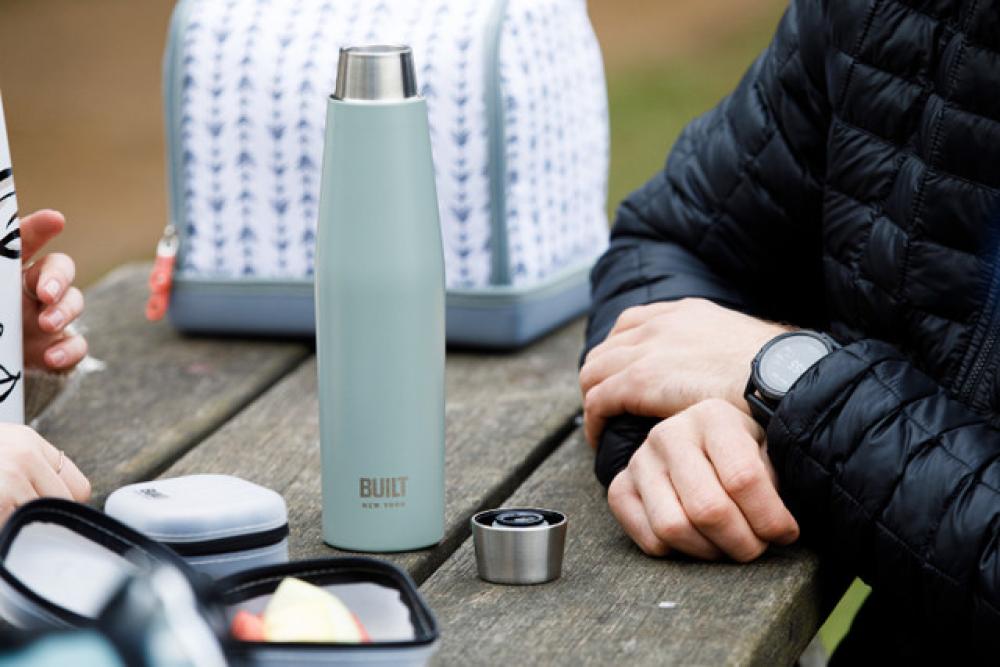 BUILT APEX STORM GRAY THERMOBOTTLE 540ML, ST.ST., Built New York