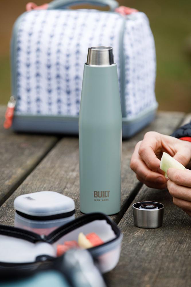 BUILT APEX STORM GRAY THERMOBOTTLE 540ML, ST.ST., Built New York