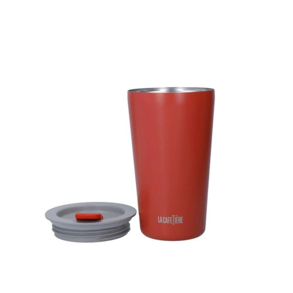 LA CAFETIÈRE PAVIA DW DUBULTSIENU KRŪZE 400ML, SARKANA, N/T, La Cafetiere
