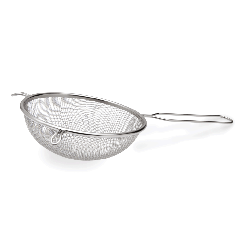 STRAINER D20CM, HANDLE 14.5CM, ST.ST., WAS