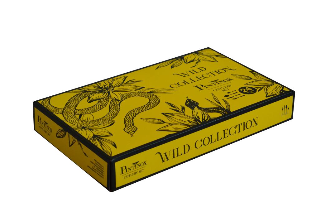LION 24 PCS SET/WILD COLLECTION, ST.ST., Pintinox
