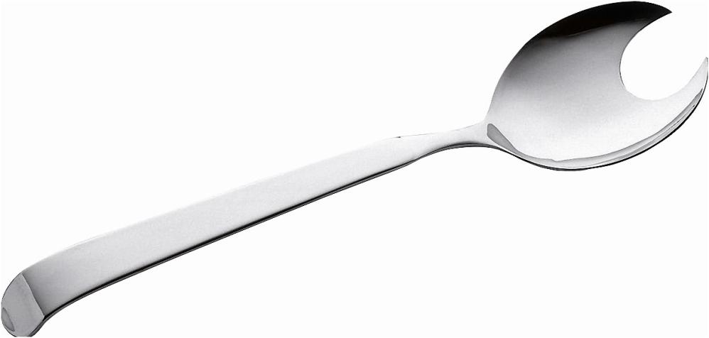 ASTRA SALAD SERVING SPOON-FORK 28CM, STAINLESS STEEL, Pintinox