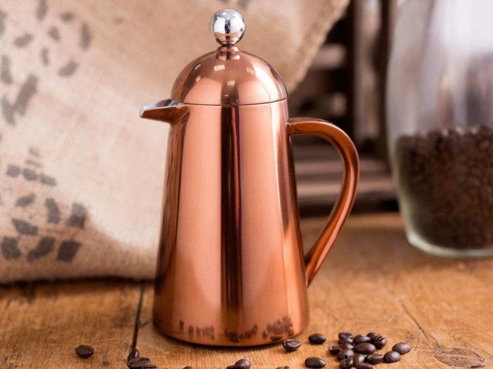 LA CAFETIÈRE THERMIQUE COPPER KAFIJAS PRESE 3 TASĒM, BRŪNA, N/T, La Cafetiere