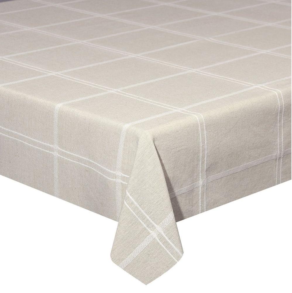 BOREAL TABLE CLOTH 140X240CM, BEIGE, TEXTILE, Tognana