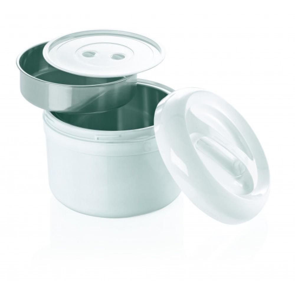 FOOD THERMOS 4L, 21CM, WHITE, PLASTIC/ST.ST., WAS