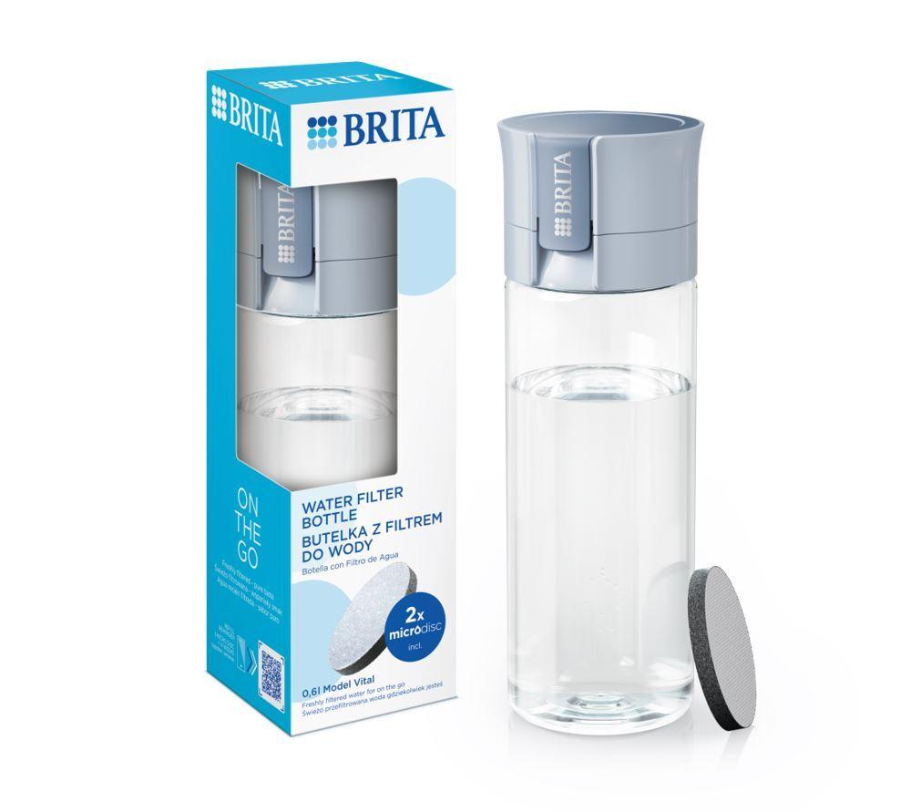 BRITA water filtering bottle VITAL 0,6l. light blue, BRITA