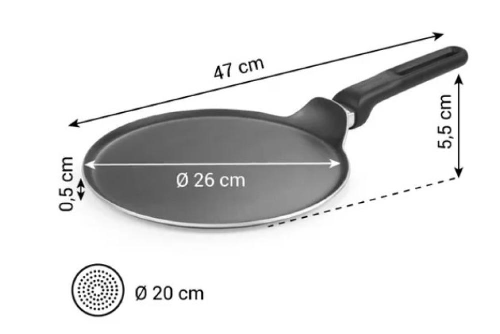 BRAVA PANKŪKU PANNA 26CM, INDUKCIJAI, Tescoma