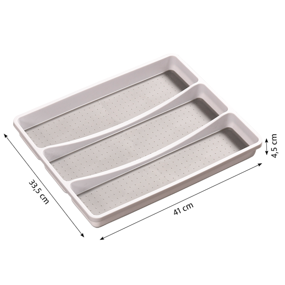 KITCHEN UTENSIL RACK 40.5X30.5X4.5CM, GREY, PP, Kesper