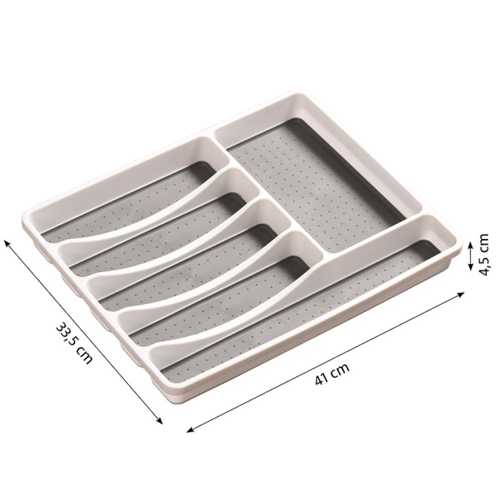 KITCHEN UTENSIL RACK 40.5X30.5X4.5CM, GREY, PP, Kesper