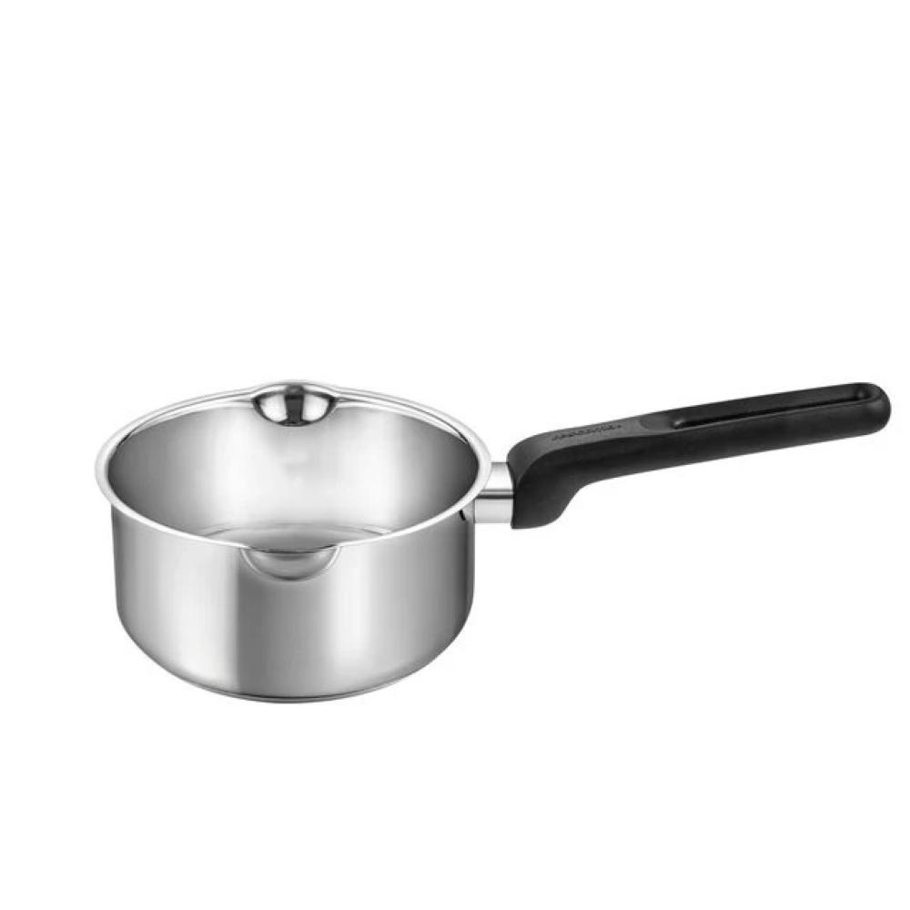 BRAVA SAUCEPAN WITH DOUBLE-SIDED SPOUT 16CM, 1,5L WITH LID, WITH DOUBLE-SIDED SPOUT, ST.ST, Tescoma