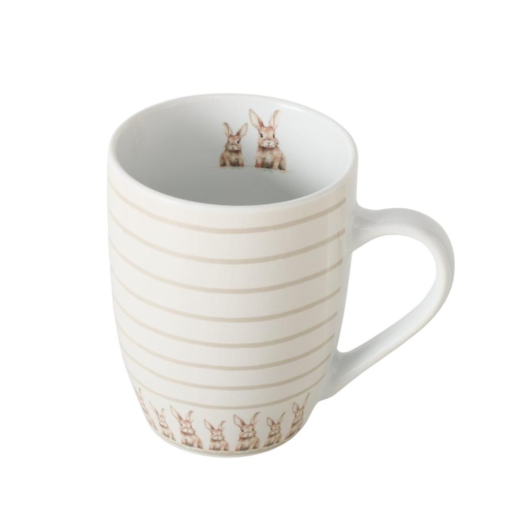 HANSI MUG 330ML, RABBIT DECORATION, PORCELAIN, Boltze