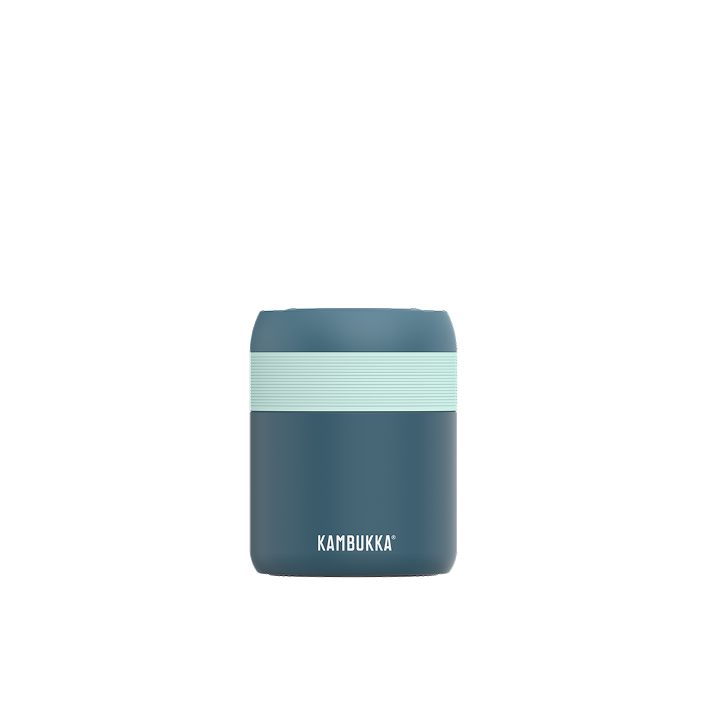 BORA FOOD THERMOS 600ML, MATT, DEEP TEAL, STAINLES STEEL, Kambukka
