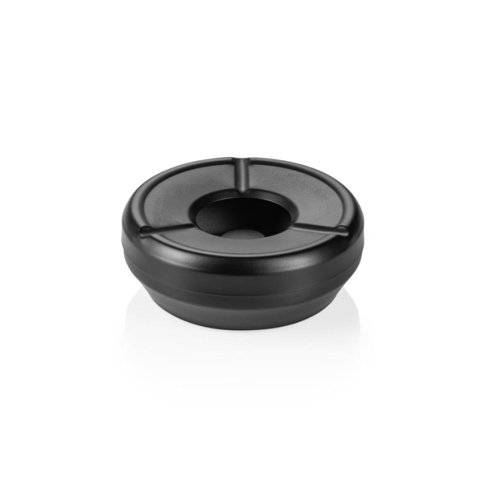 WIND ASHTRAY D12CM, BLACK, METAL, WAS