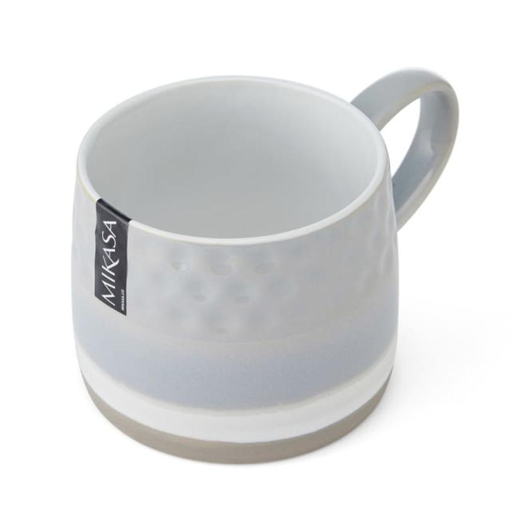MIKASA GREY TEXTURED OMBRE MUG 320ML, CERAMIC, Mikasa