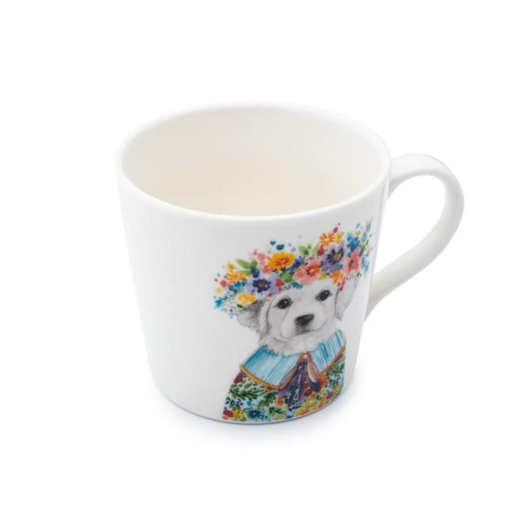 MIKASA TIPPERLEYHILL PUPPY MUG 380ML, PORCELAIN, Mikasa