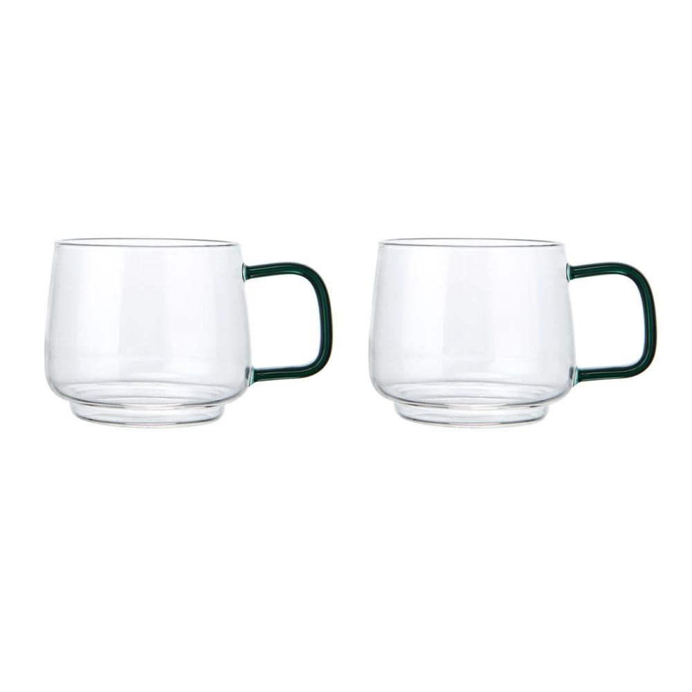 LA CAFETIÈRE  KRUSID 275ML, KOMPLEKT 2, KLAAS, ROHELISTE KÄEPIDEMEGA, La Cafetiere