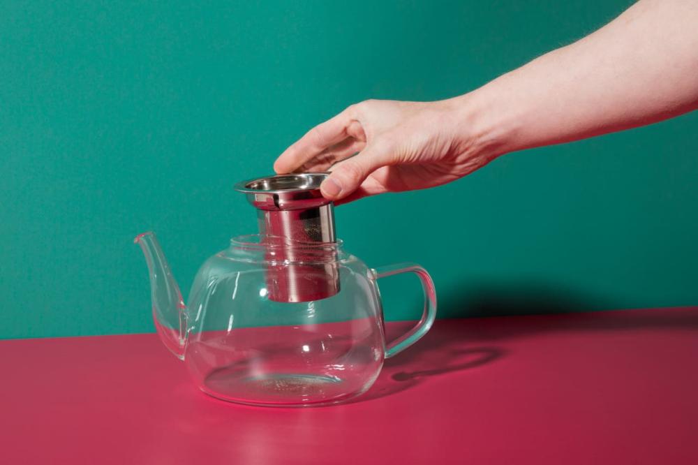 LA CAFETIÈRE RIALTO TĒJKANNA AR SIETIŅU 1.2L, STIKLS/KOKS, La Cafetiere