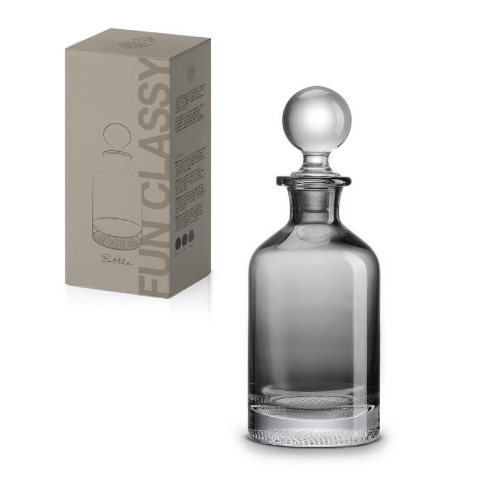 SMOKE GREY KARAFE 840ML, STIKLS, Pozzi Milano