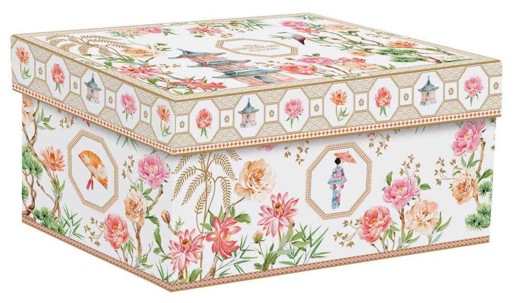 JARDINS D'ORIENT TĒJAS KOMPL. TĒJKANNA 600ML AR SIETIŅU, TASES 160ML 2GAB, PORCELĀNS, DĀVANU KASTĒ, Easy Life