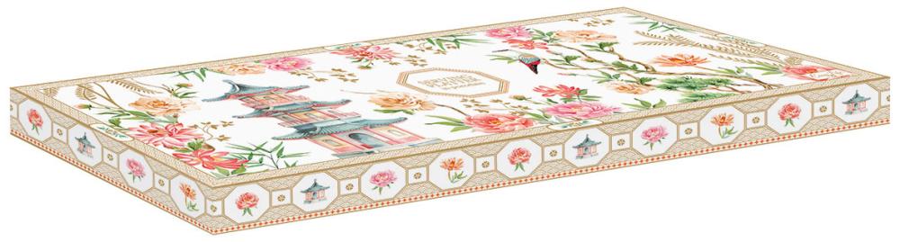 JARDINS D'ORIENT SERVĒŠANAS ŠĶĪVIS 35x15CM, PORCELĀNS, DĀVANU KASTĒ, Easy Life