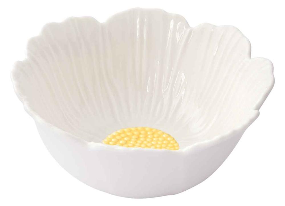 DAISY WHITE BOWL D12CM, WHITE, PORCELAIN, Easy Life